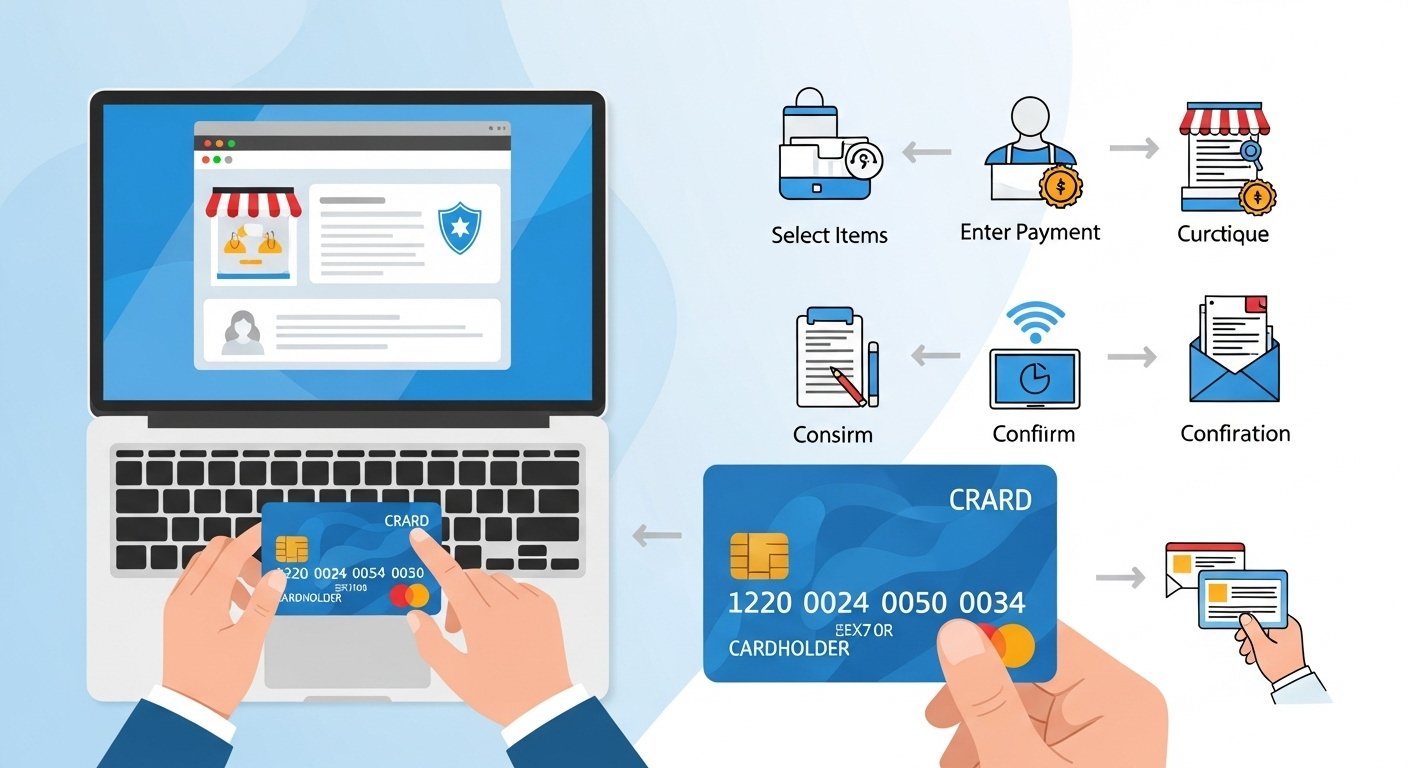 como realizar transações com seu cartão de crédito